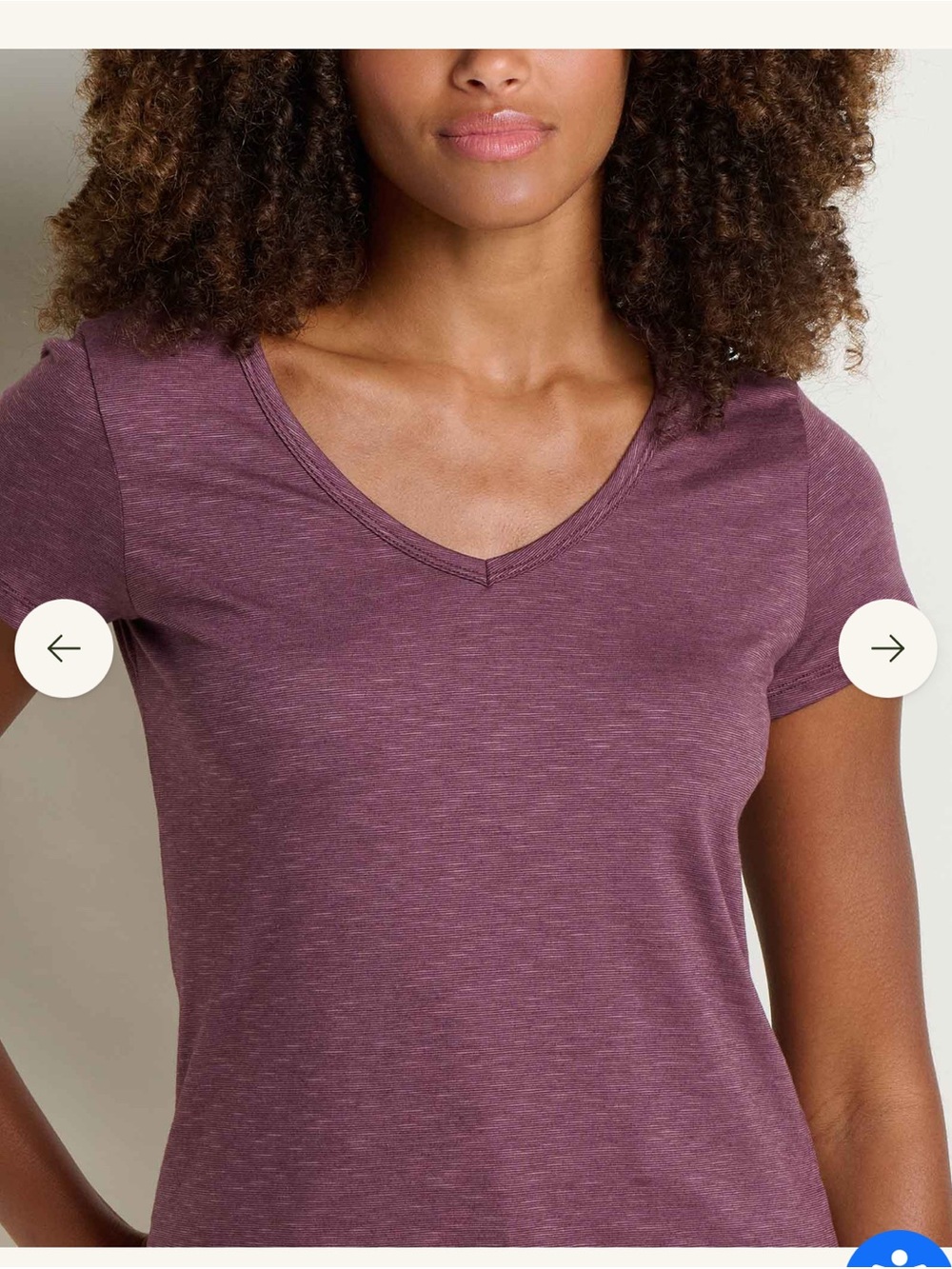 Toad&co Marley short sleeve v-neck tee